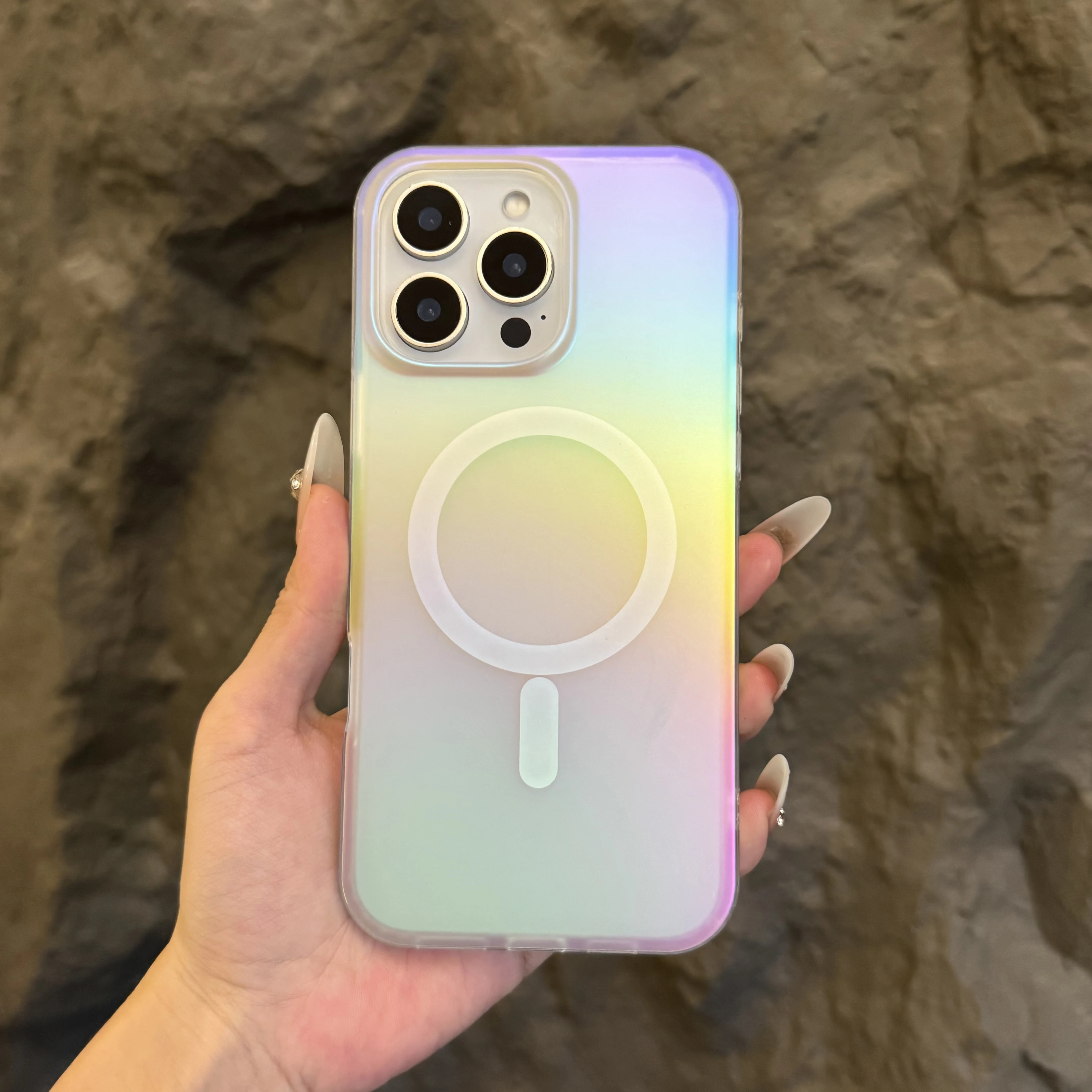 เคสโทรศัพท์แม่เหล็กไล่สีรุ้งแบ - Gradient Color Case บทวิจารณ์และราคา