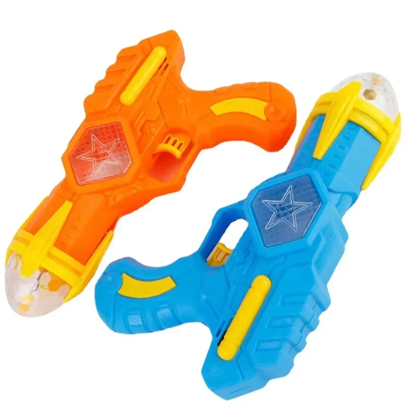 Juguetes para niños, pistola de proyección, pistola eléctrica de plástico segura, colorida con luces musicales para niñas y niños, regalo