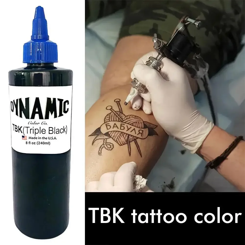 

Пигмент для татуировки TBK Tattoo Color Practice Черный Профессиональный перманентный пигмент для боди-арта DIY Аксессуары для татуировок 240 мл