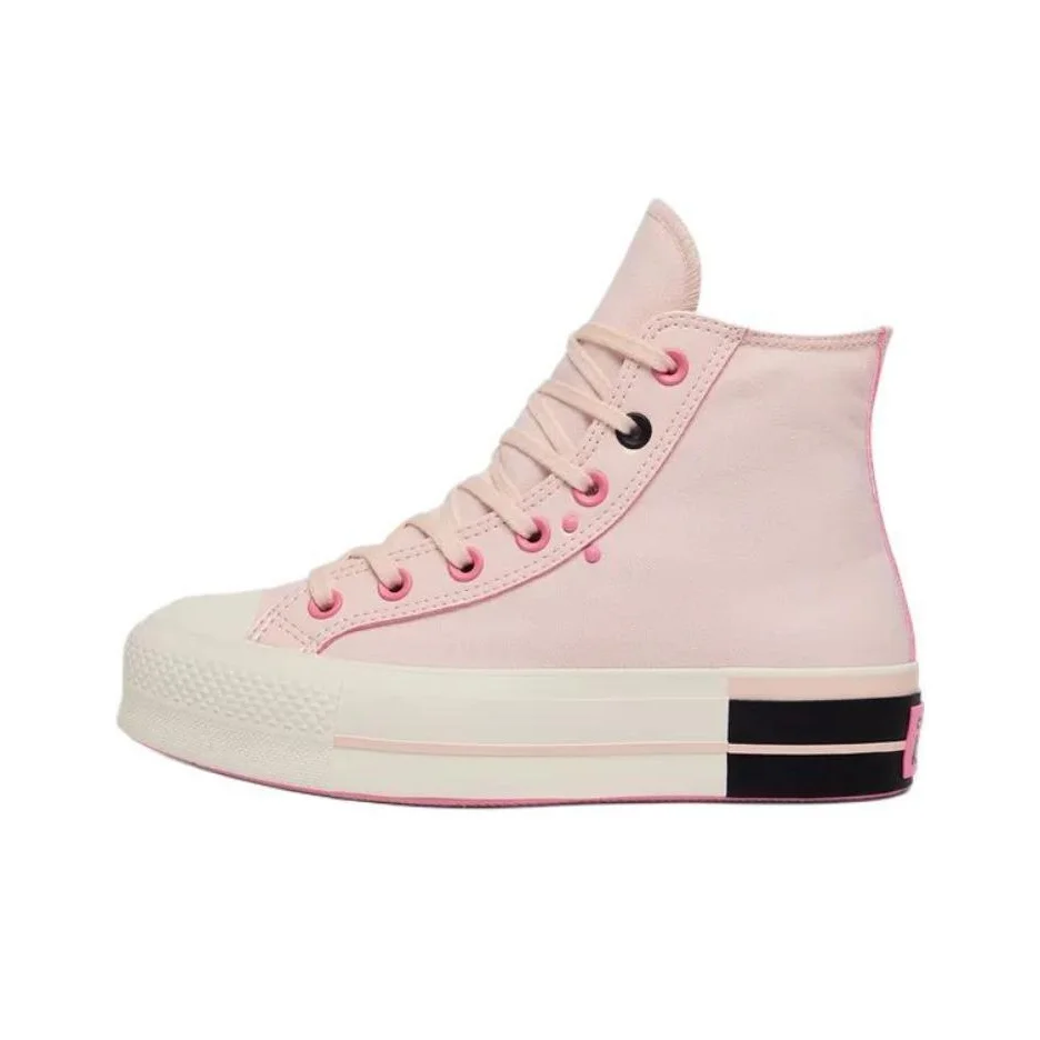POIZON Converse All Star Lift Confortável, Antiderrapante, Resistente à Abrasão, Cano Alto