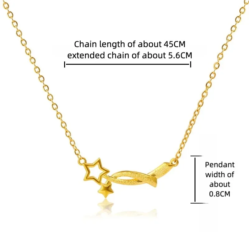 

Trendy Shooting Star Necklace Women,Unique Korean-Inspired Dainty Star Necklace Collarbone Chain, Elegant Minimalist Jewelry