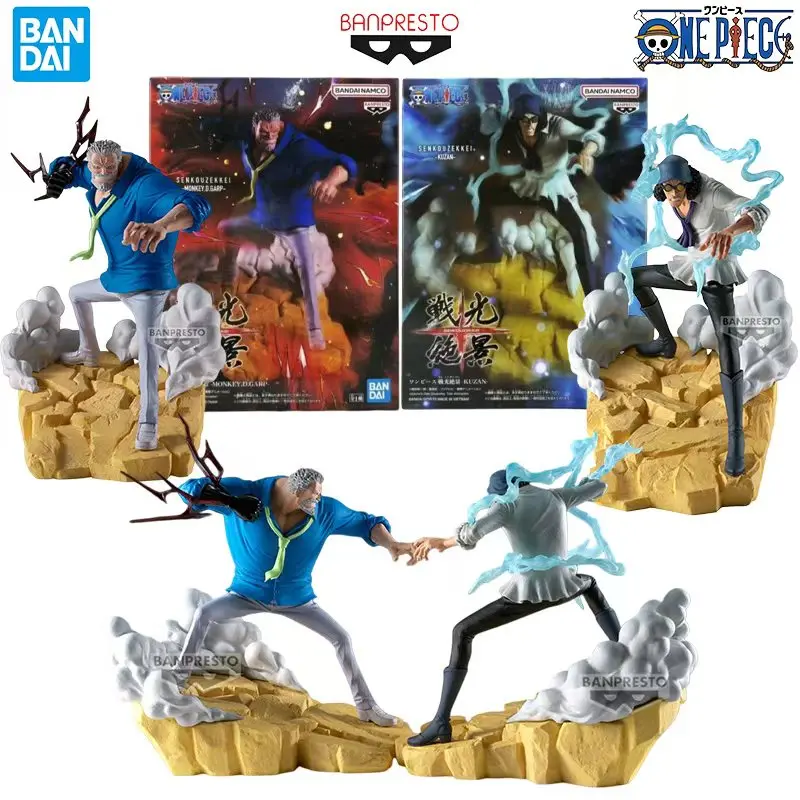 

In Stock Bandai Genuine Banpresto ONE PIECE Monkey·D·Garp Kuzan Anime Character for Christmas Gift Collection Action Toys Model