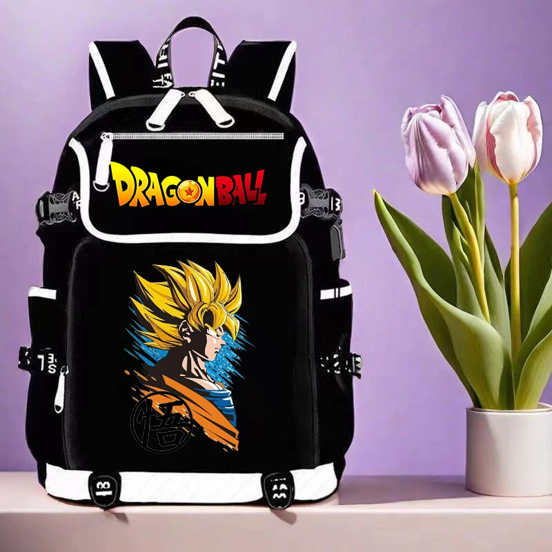 Dragon ball mochila absorvente de umidade respirável estudante mochila grande capacidade multi zona mochila presente aniversário das crianças