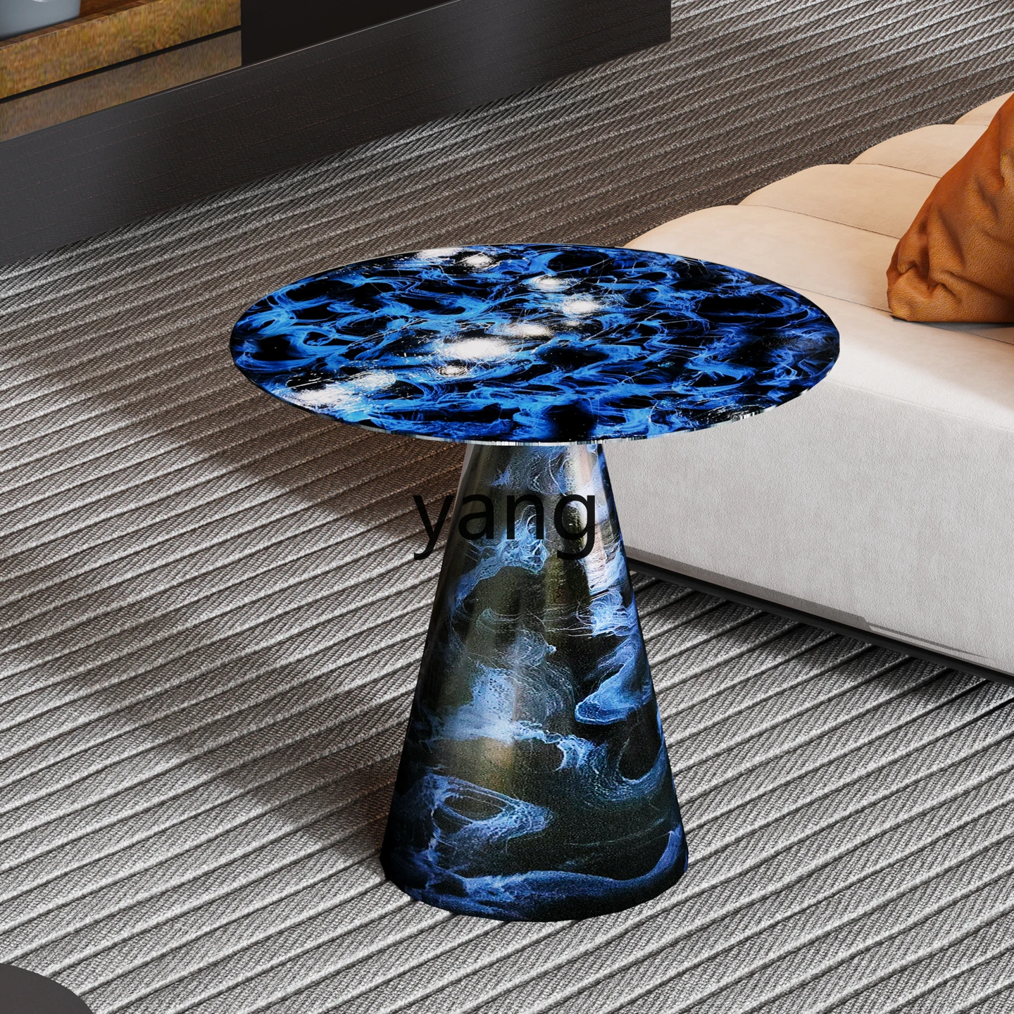 طاولة جانبية مطلية بشكل إبداعي وبسيط وحديث من TGF، طاولة قهوة راقية على الجدران لمشاهير الإنترنت #3