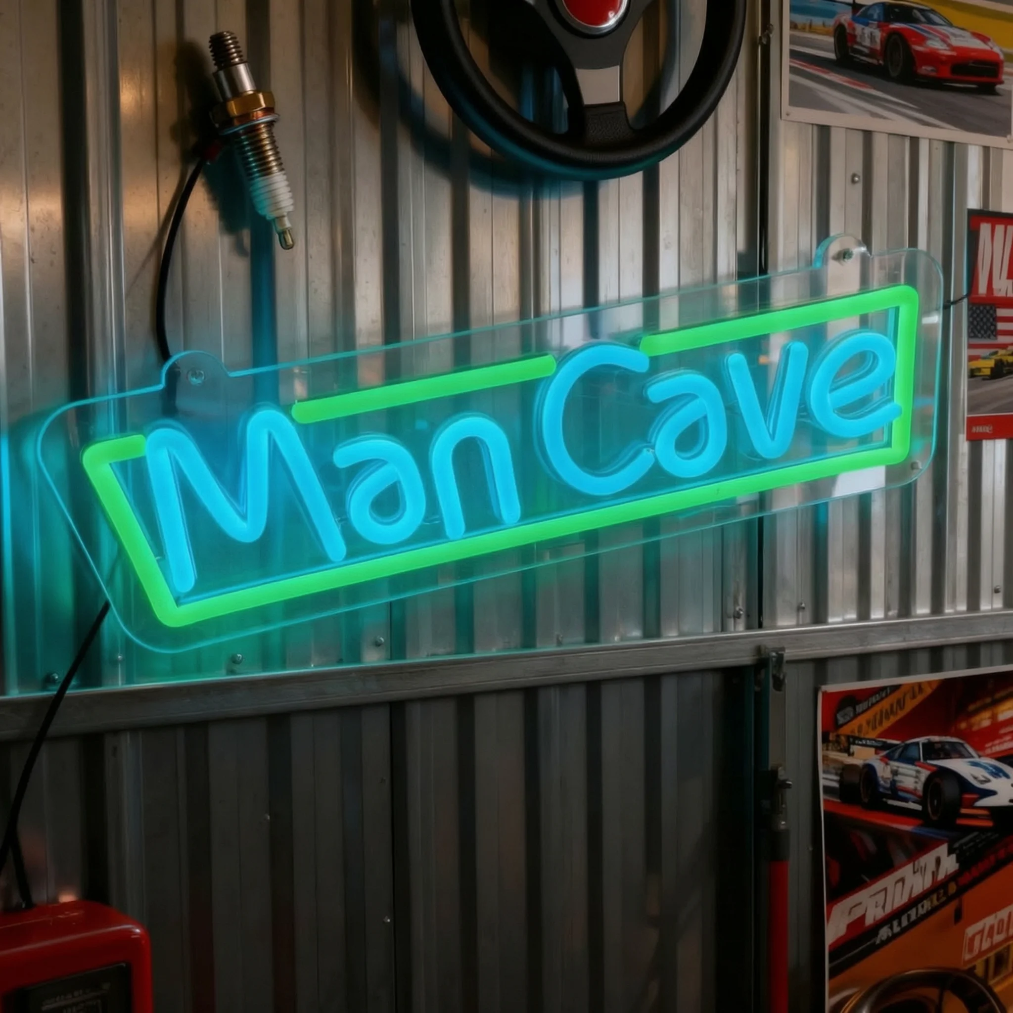 Business Sign Festival Bright Led Illumination Vibrant Color Options Easy