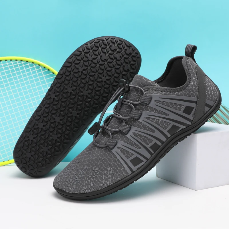 New Wide Mens Barefoot Shoes Unisex Plus Size Casual Sneakers Breathable Minimalist Shoes For Women Zero Drop Sole Walking Flats