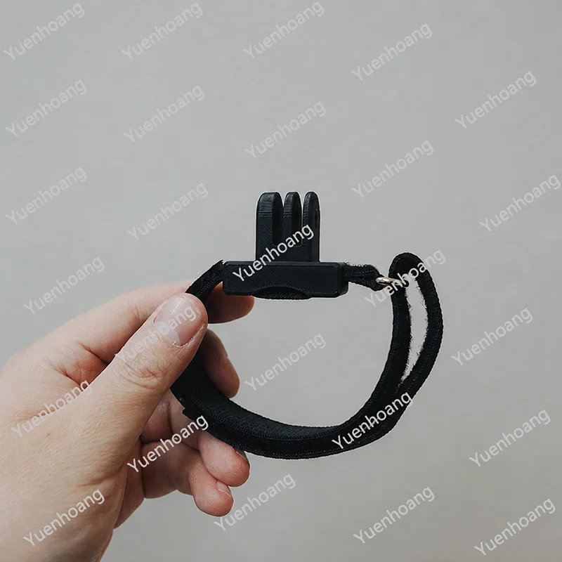 1PCS Lens Mount Adapter For DJI Action 4/5/6 Camera Anti Slip Holder 3D-Printed GoPro-Style Interface with Hook-and-Loop Strap