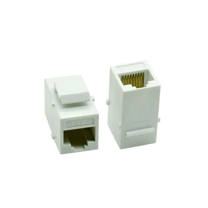 UTP CAT6 Straight Through Network Module RJ45 Connector Information Socket Computer Coupler Cable Adapter Ethernet Keystone Jack