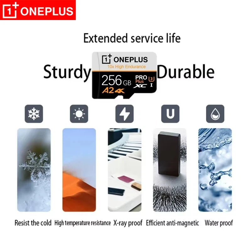 OnePlus 2TB High-Speed A2 SD Card 512GB 256GB 128GB Memory Card 1TB Micro TF SD Adapter for Smartphone/Tablet/PC Cross-Use