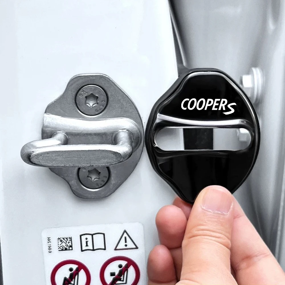 

4pcs Car Door Lock Buckle Protection Cover Anti-rust Waterproof for Mini Cooper S Jcw One R55 R56 R60 R61 F54 Car Accessories