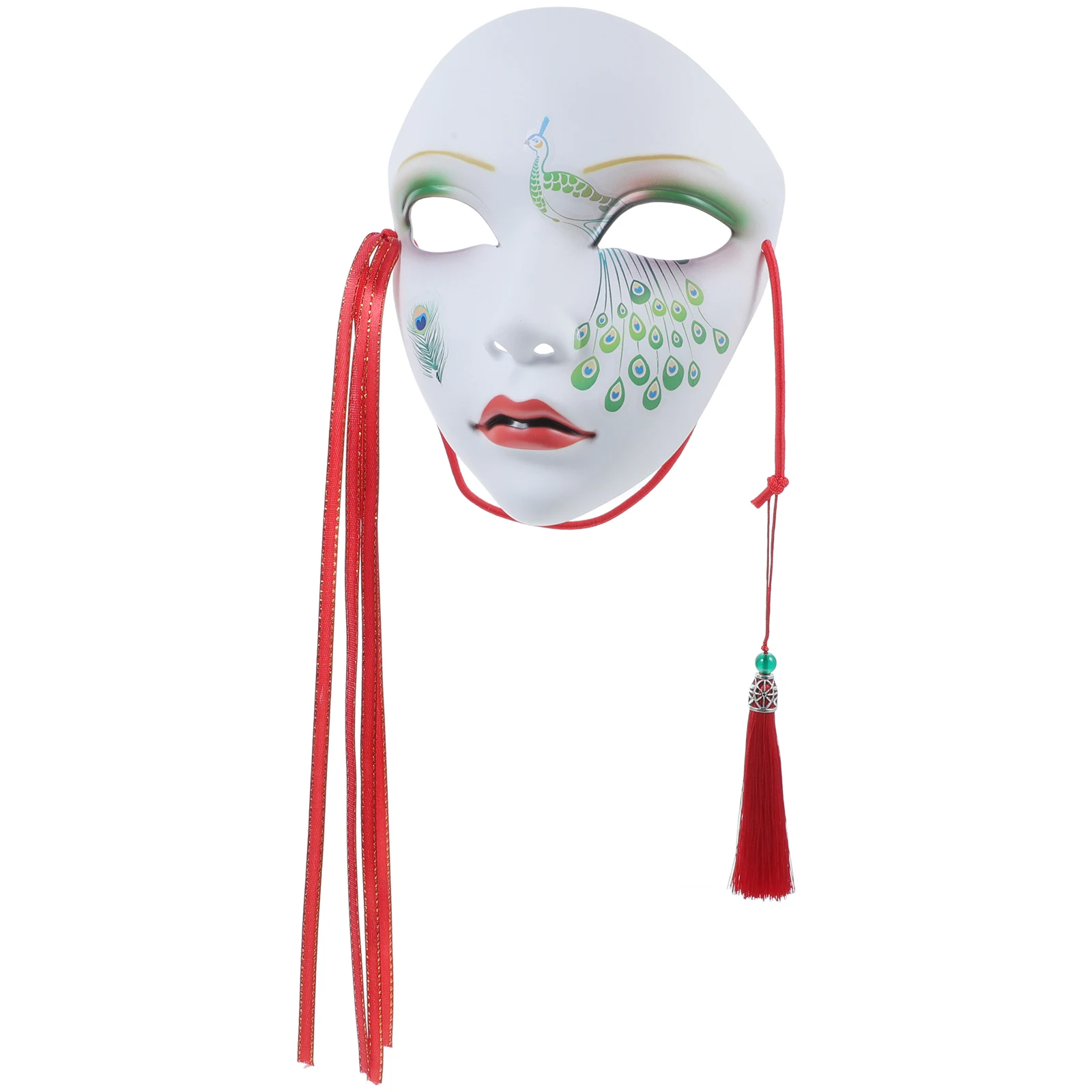 

The Mask Cosplay Carnival Halloween Female Masquerade Decoration Green for Party Masks Miss