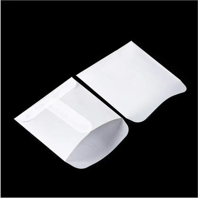 100pcs Translucent Sulfuric Acid Paper Envelopes Collection Buttons/coins/jewelry/bill Mini Packing Envelope Bags