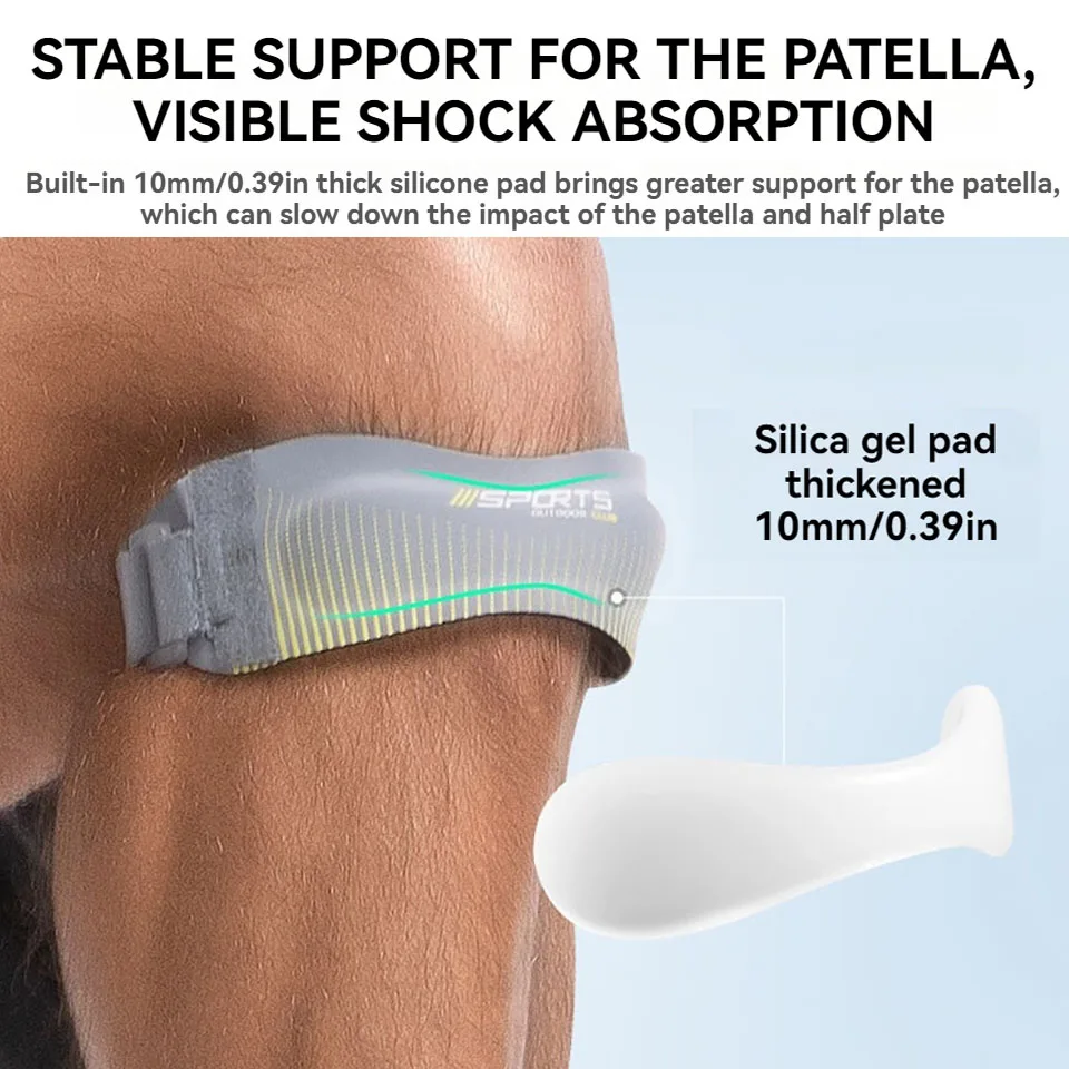 1Pcs Sport Patella Strap Einstellbare Knie Hülse Laufen Outdoor Dämpfung Basketball Kompression Knie Pads Männer Frauen
