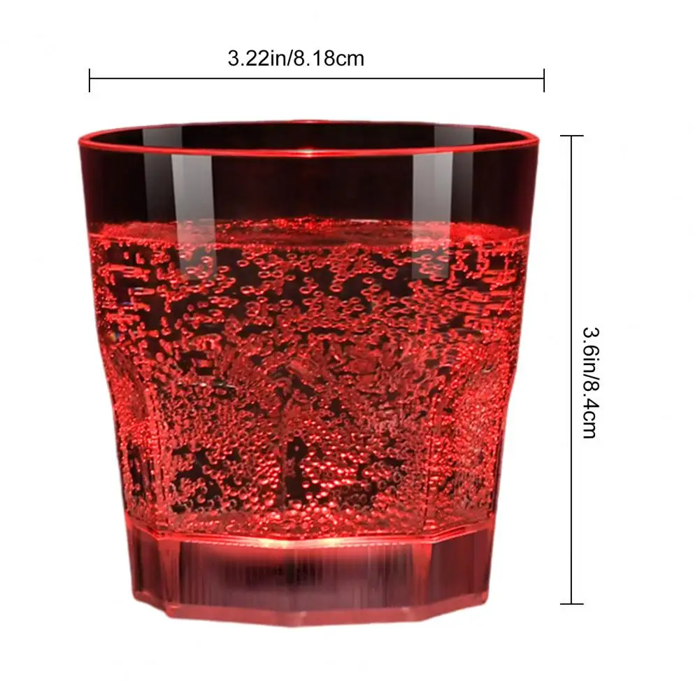 1/6Pcs led Light Up Shot Glasses Flash Drinking Shot Cups Glow in The For Party Glow In The Dark