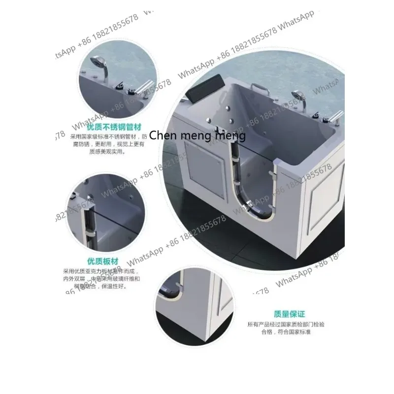 

Walk-in whirlpool air massage bathtub freestanding bathtub bathtubs & whirlpools F150