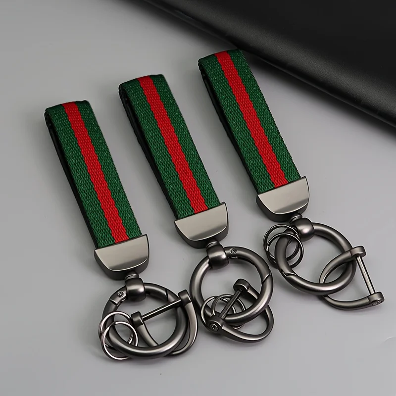 1pc Nylon Webbing Keychain Pendant For Outdoor Climbing, Backpack And Daily Wear