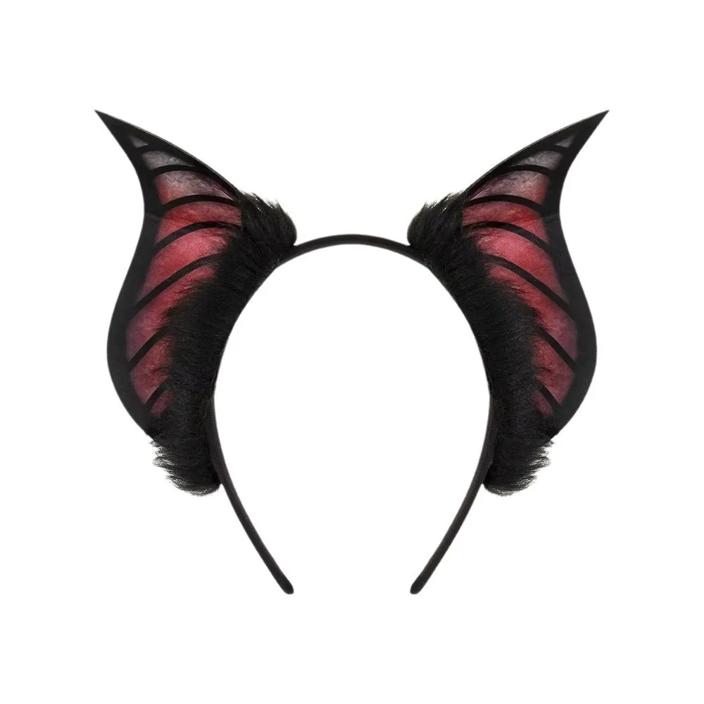 Animal Beast Ears Halloween Costume Cosplay Props Furry Headwear Bat Ears Headband Headpiece DIY Halloween Hairband