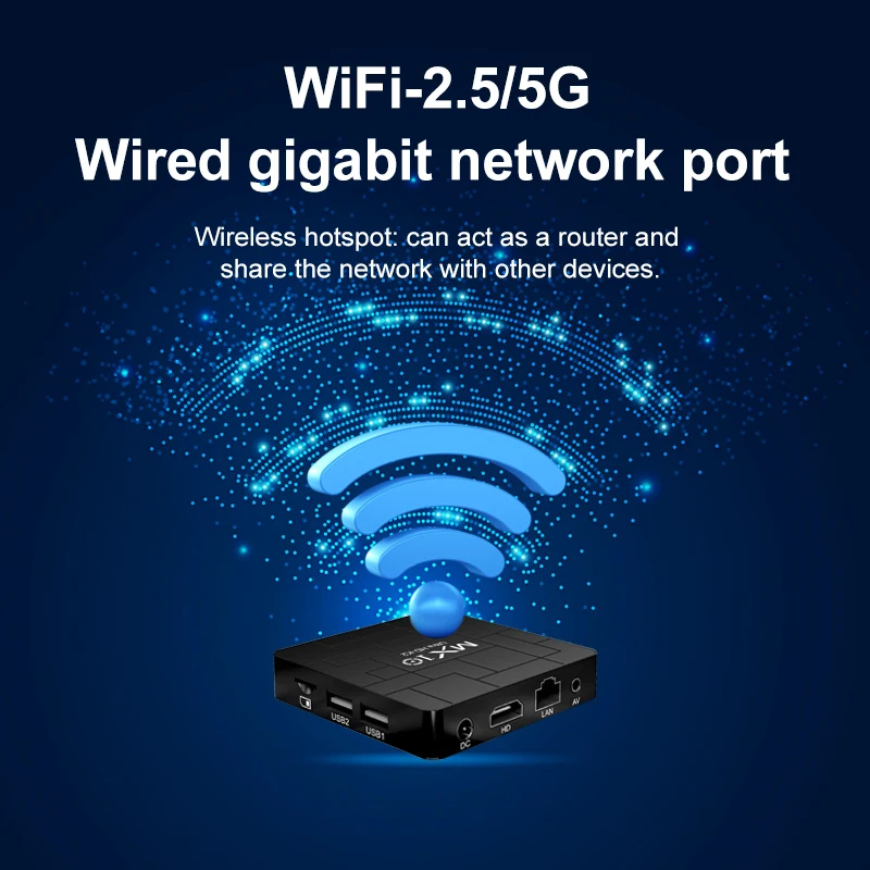 TV Box 2025 Alta Calidad Allwinner H313 MX10 K2 Mali-G31 1.5GB RAM 8GB eMMC Flash 4K Media Player Box Android