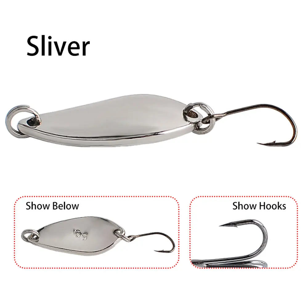 12pcs Metal Spoon Spinner Lure 2.5g 3.5g 5g Spoonbait Crankbaits Fishing Wobblers For Pike Crochet Set Bait Tackles view 4