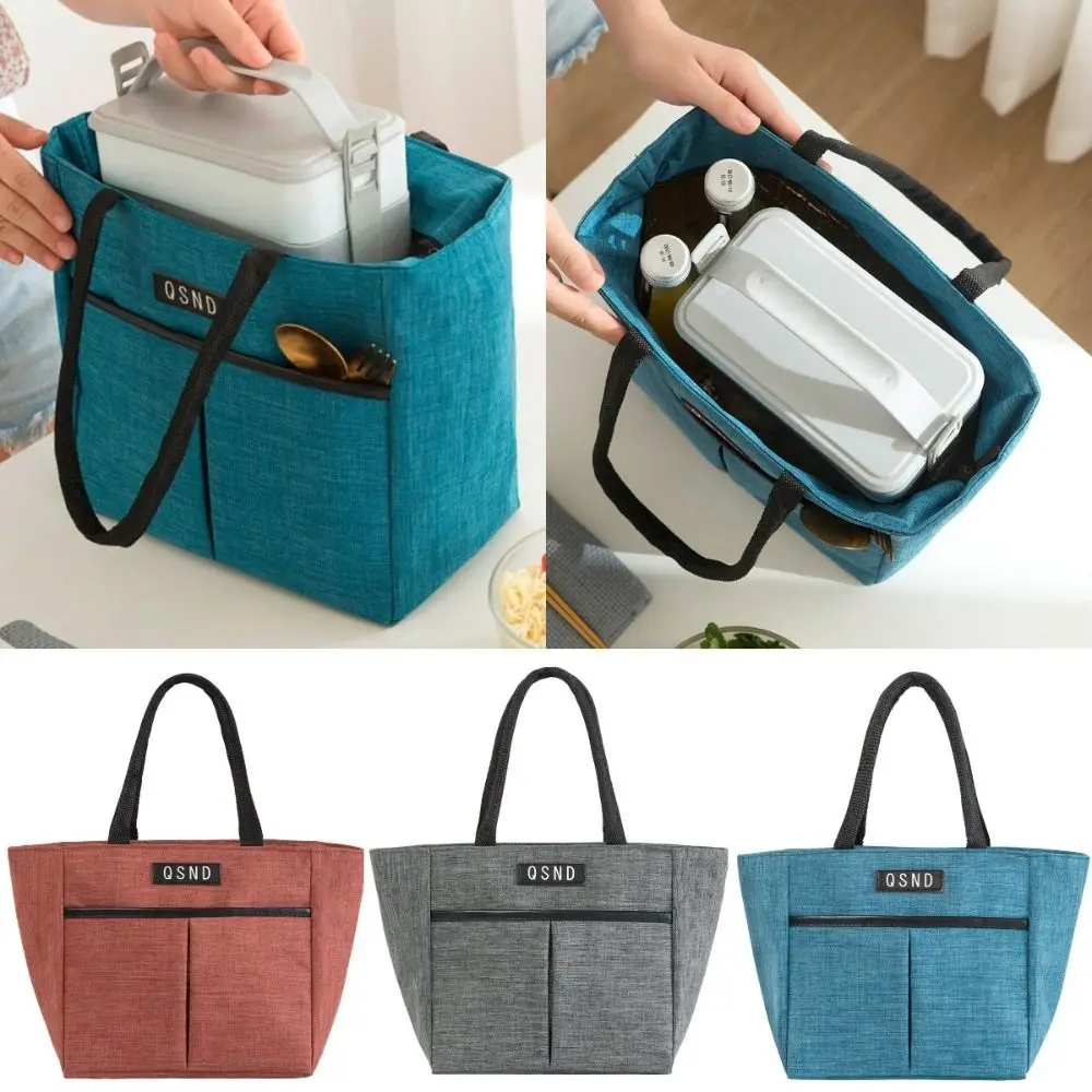 Large Capacity Lunch Thermal Bag Insulated Portable Meal Cooler Pouch Multi-Function Thickened Lunch Storage Bags Office Worker