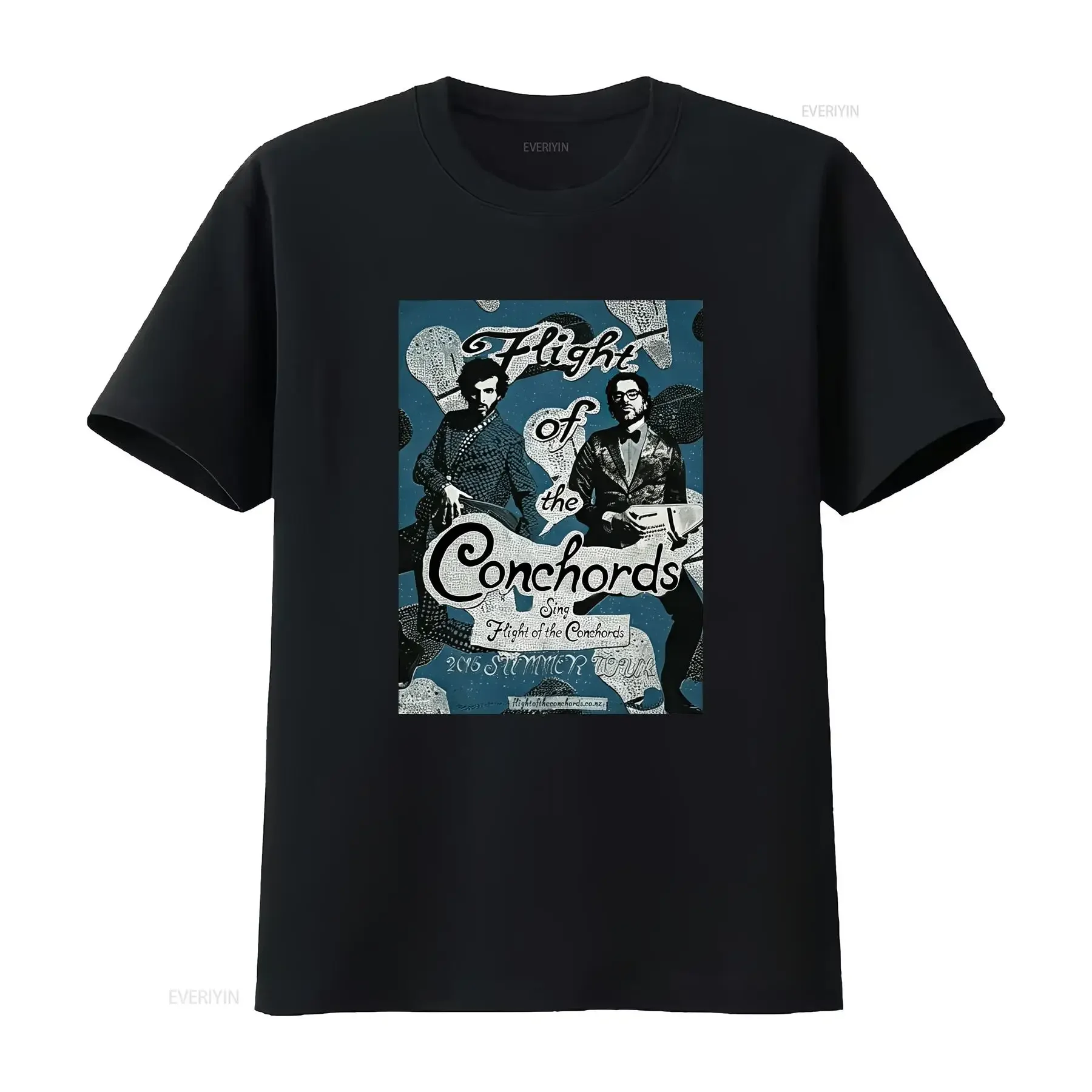 Flight Of The Conchords 2016 Los Angeles Greek Theatre Tour T Shirt Size S vintage Washed Casual Comfortable Stylish Unisex