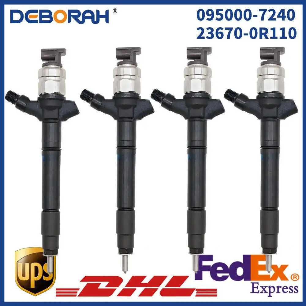 

4x 095000-7240 Diesel Fuel Injector Nozzle 0950007240 23670-0R010 for Toyota