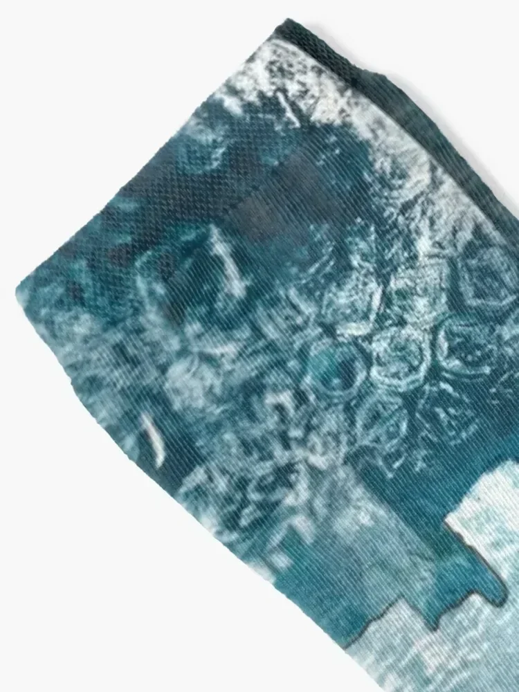 Blue City Socks hiking football sports stockings Running Woman Socks Men's