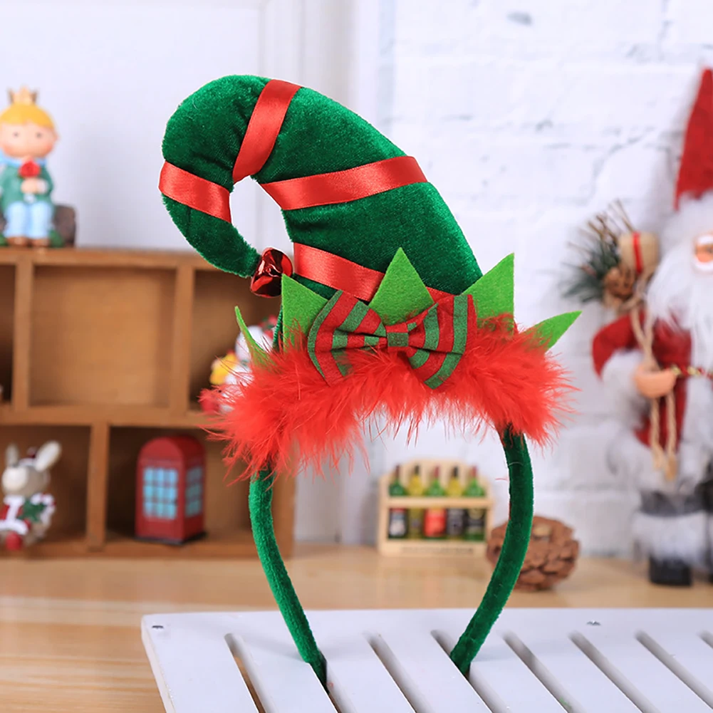 Christmas Headbands Xmas Party Favors Decoration Supplies Xmas Gift Photo Booth Holiday Hair Hoops Headwear Cosplay Party Gift