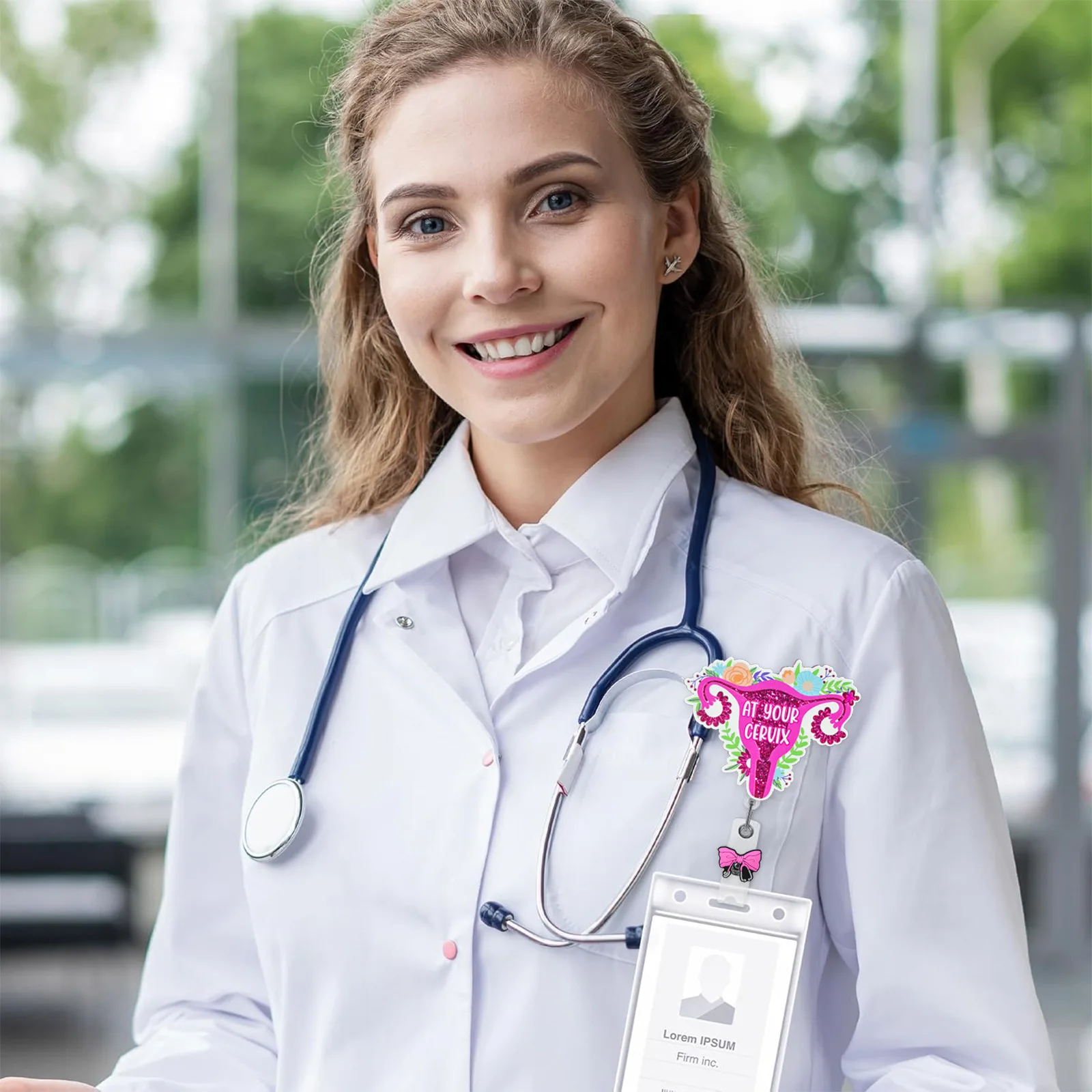 

Badge Reel Reliable Retractable Badge Reel Id Badge Holder Convenient For Office Schools Hospitals