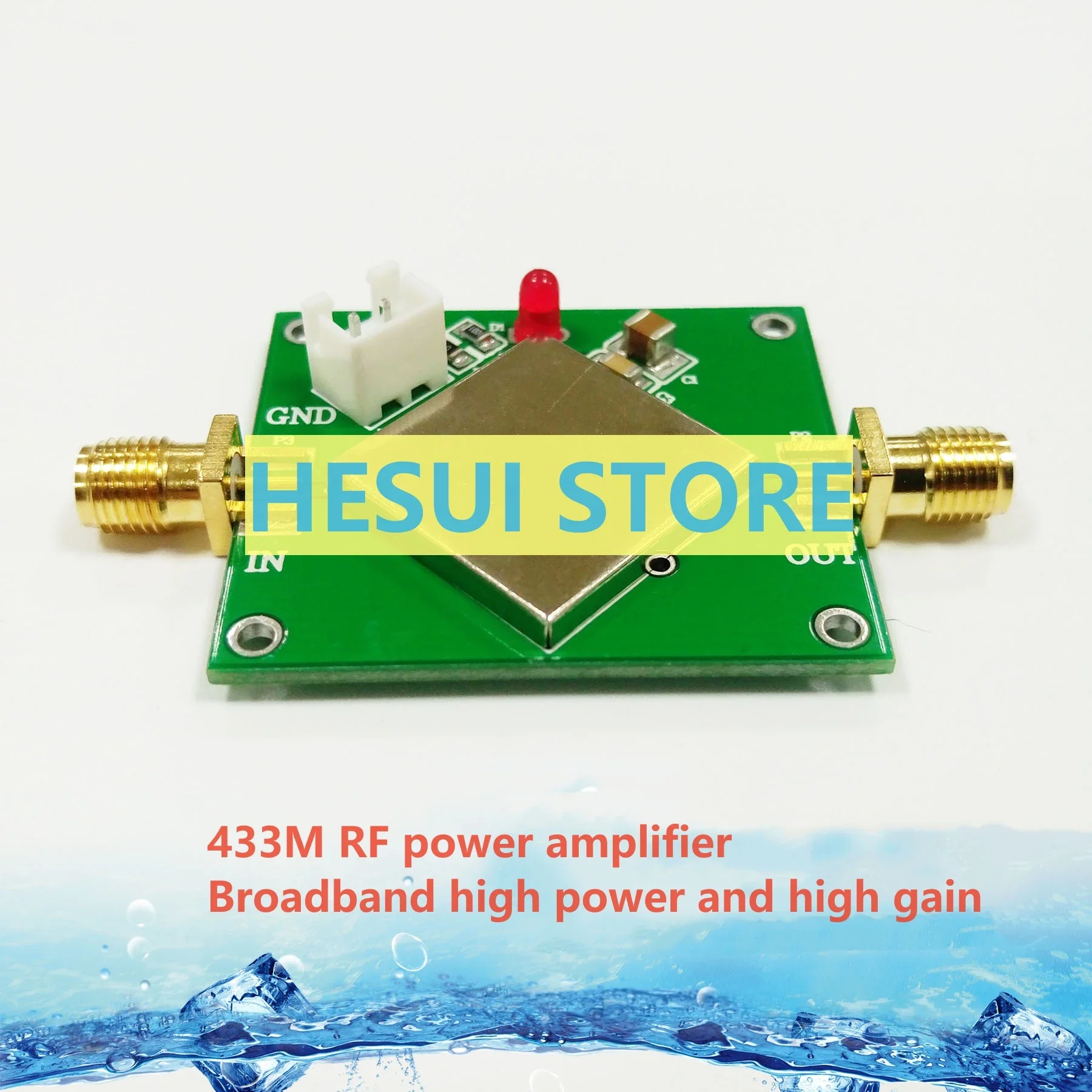 433M RF amplifier BLT53A broadband high power RF amplifier with si4463/SI4432