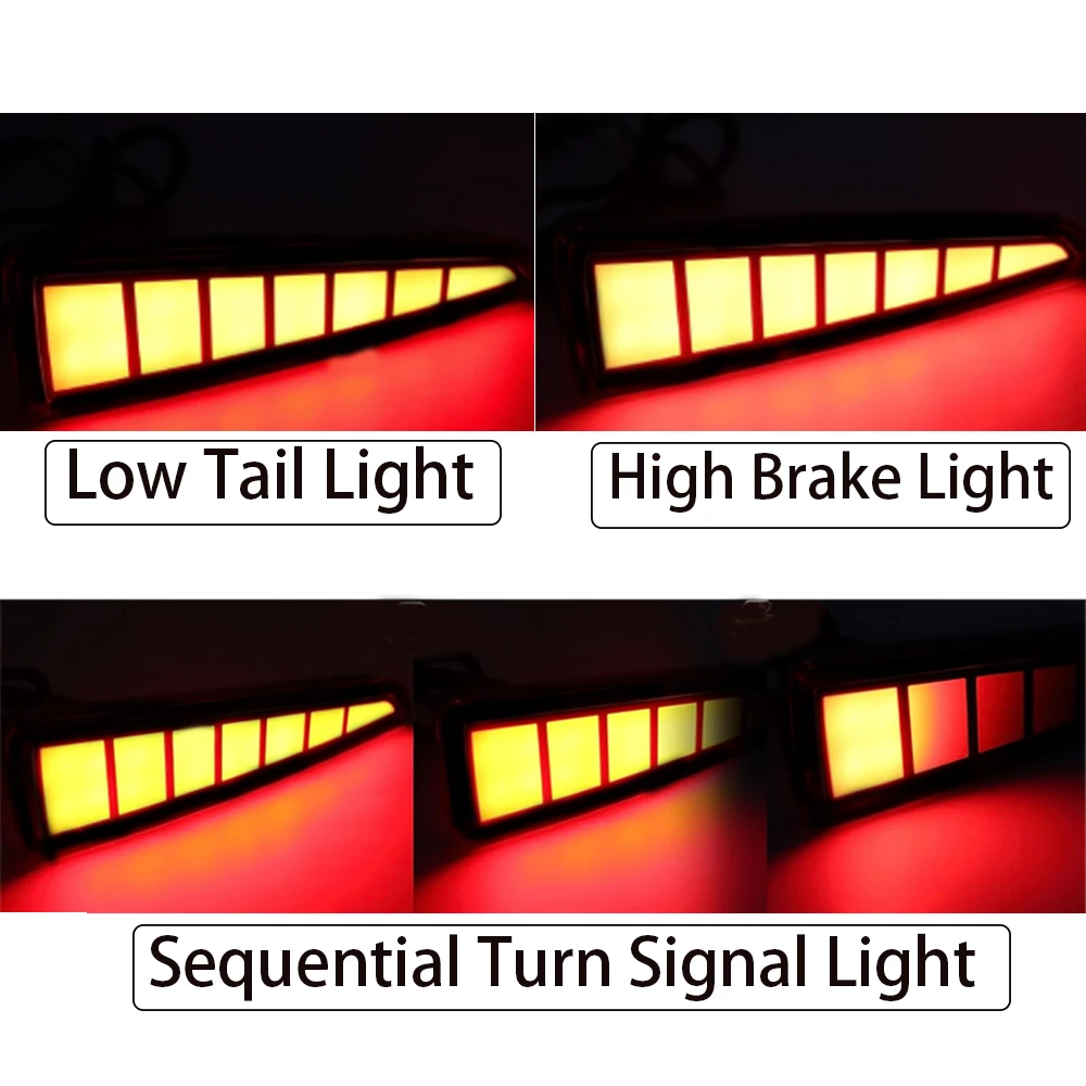 

2pcs For Lexus RX 2015 2016 2017 2018 2019 Rear Bumper Light Smoked / Red rear bumper light reflector Rear Bumper Lamps