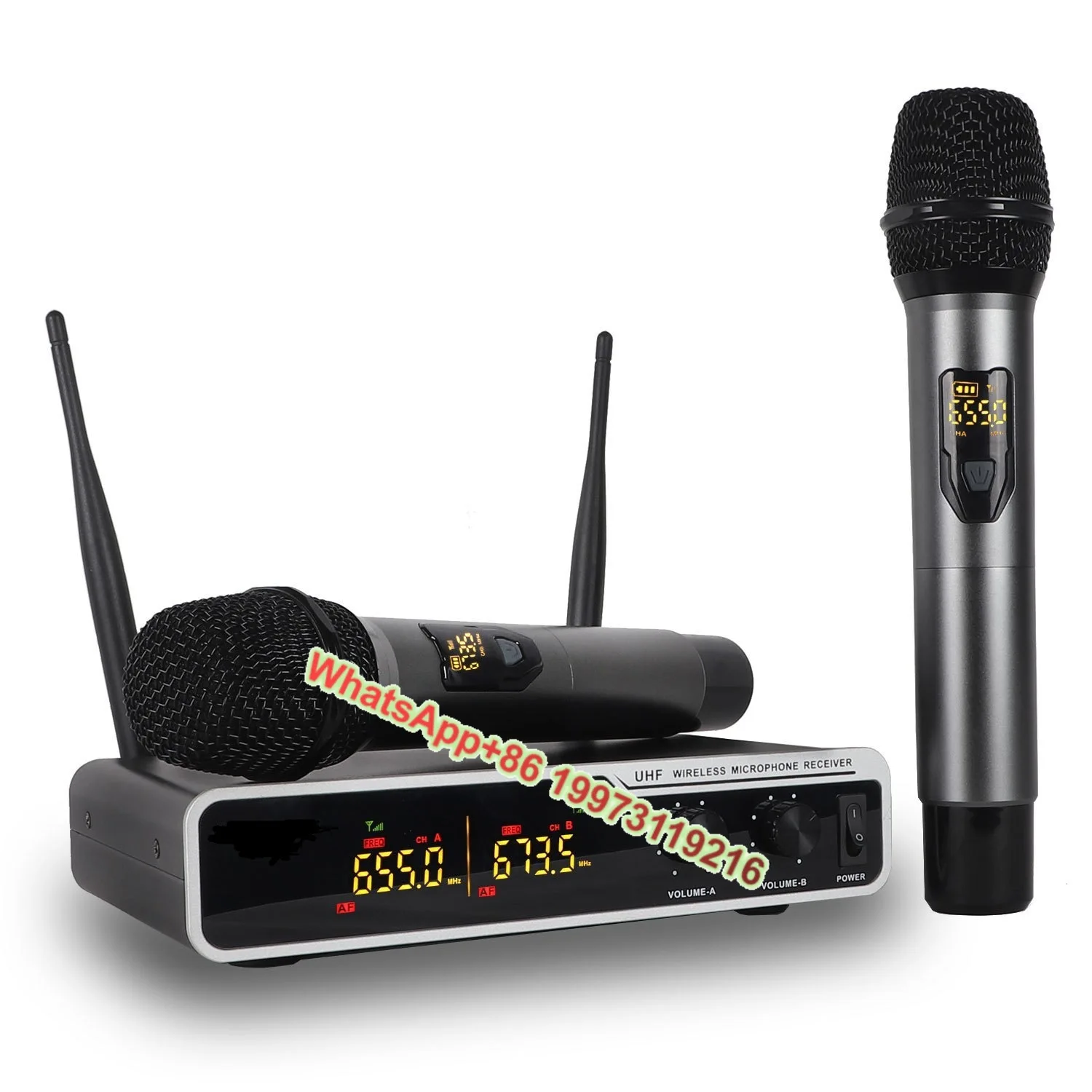 

Wireless microphone KTV live lecture one to two wireless microphone, dynamic wireless microphone