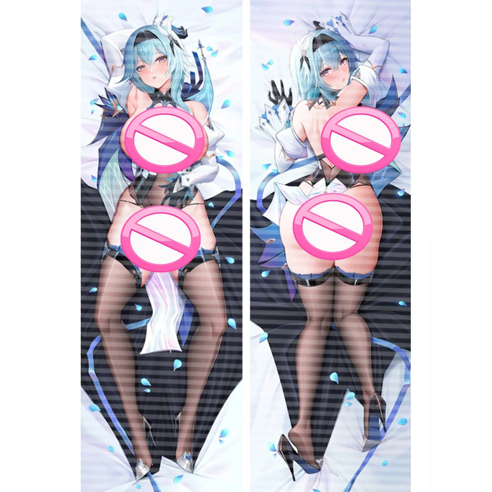 Genshin Impact Eula Dakimakura Hing Body Case Anime Pillow Cover Bedroom Bedding Cosplay Pillowcase Otaku Gifts