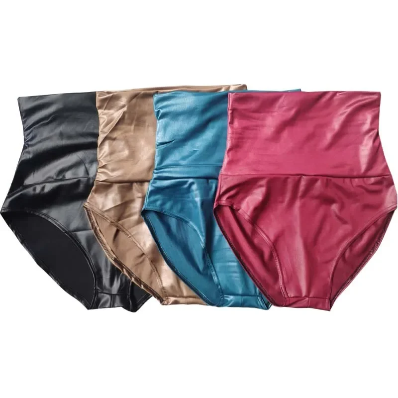 مثير المرأة السراويل مرونة عالية الخصر Wetlook فو بولي Leather الجلود سراويل قصيرة اللاتكس الساخن القوطي السراويل القطب الرقص كلوبوير السراويل الصغيرة #6