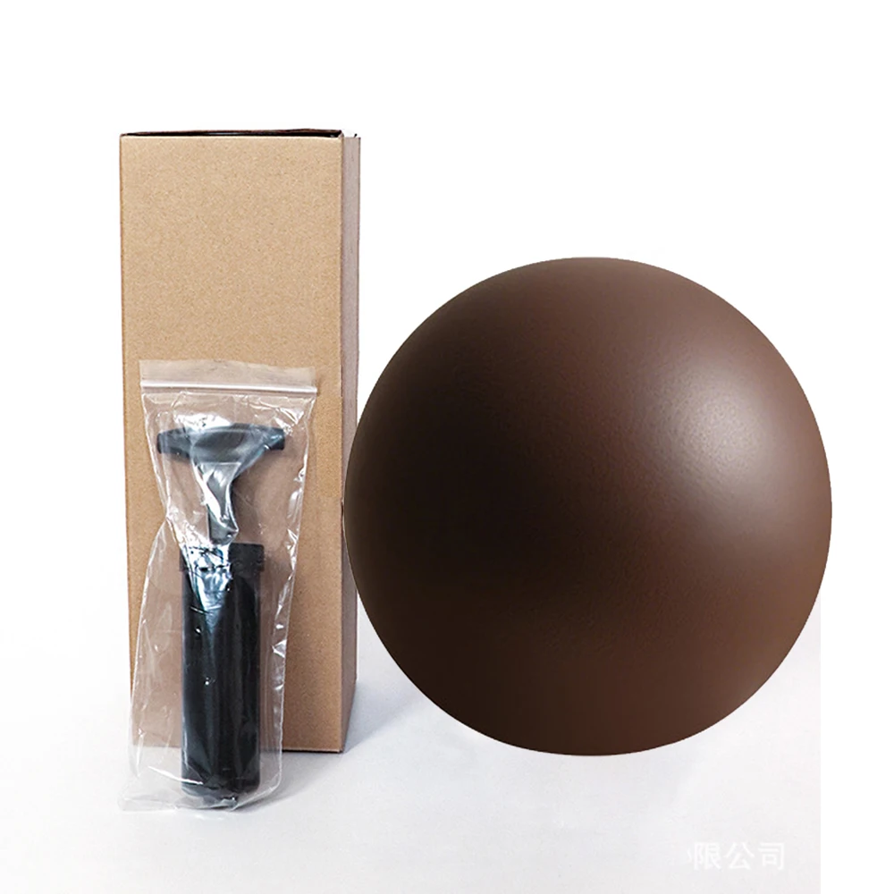 

8" Matte Exercise Ball with pump Custom Logo Barre Stretching Core Training Gym Fitness Eco PVC Pilates Balls Yoga Accessories