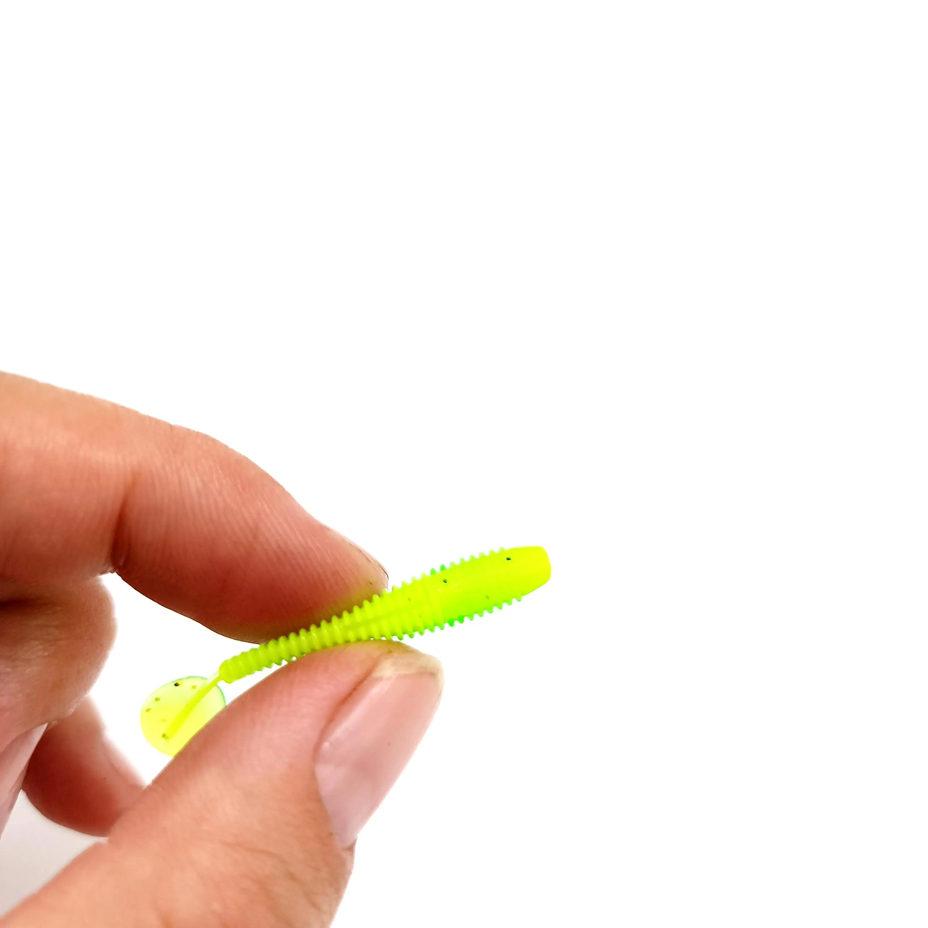DUODUOYU 10PCS Mini Weiche Angeln Köder 0,37g/3,5 cm Kleine Ttail Wurm Köder Wobbler Isca Pesca Karpfen künstliche Köder Angelgerät – Detail 12