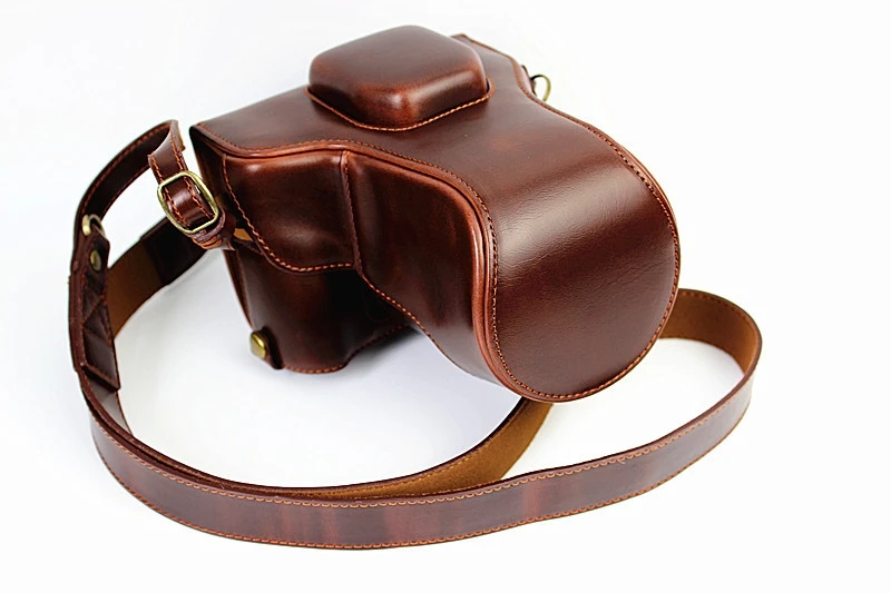 For Fujifilm XT10 XT20 XT30 18-50mm Lens Camera Bag Leather Strap Strap Open Battery Design Luxury PU Leather Camera Bag