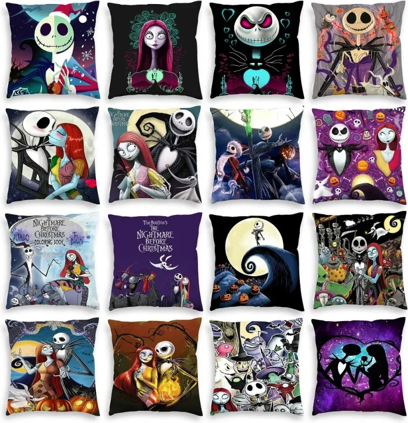 Chrismas Nightmare 3D Printed Cushion Cover Pillowcase for Sofa Chairs Home Decor