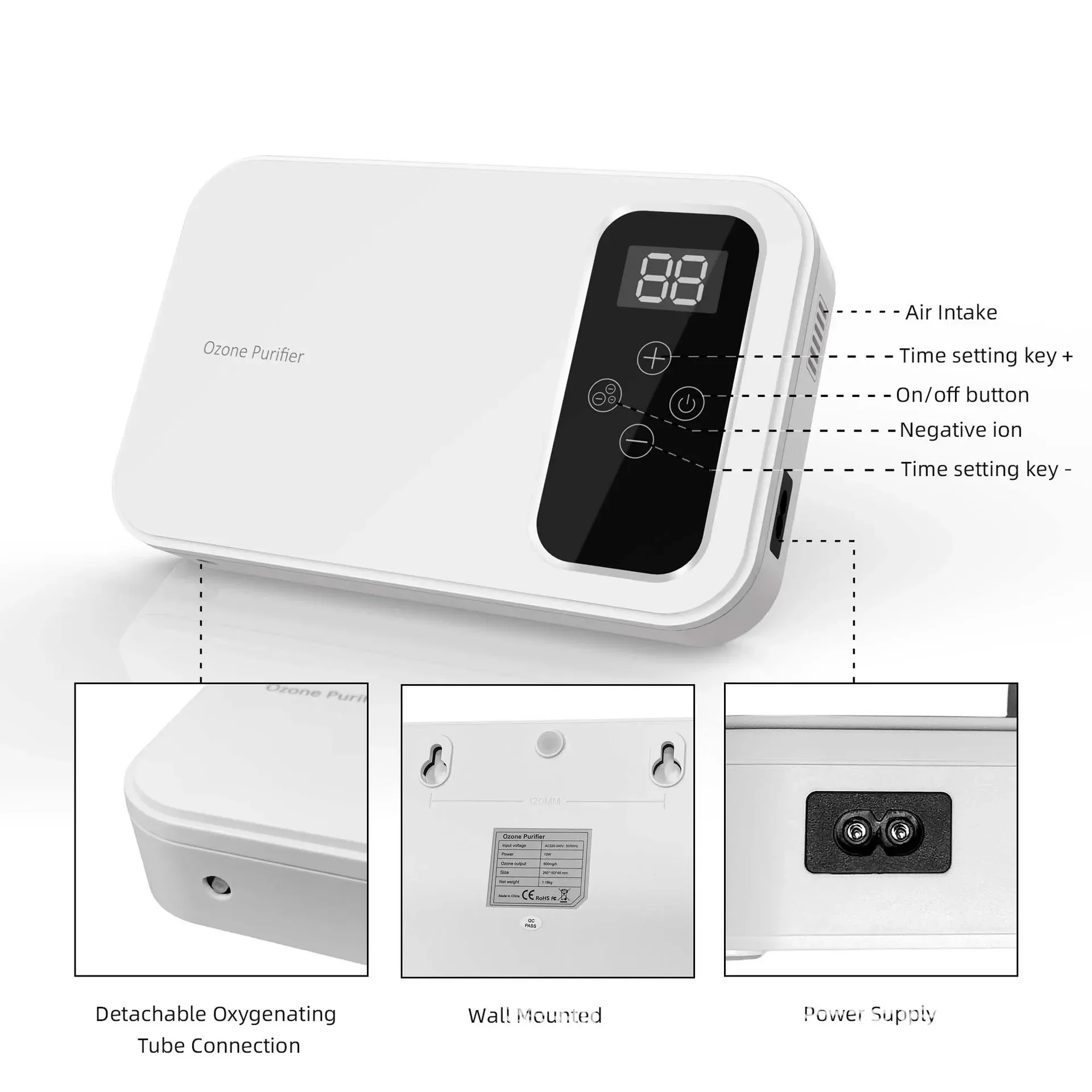 Negative Ion Ozone Purification Fruit and Vegetable Washing Machine Efficiently Removes Pesticide Residues