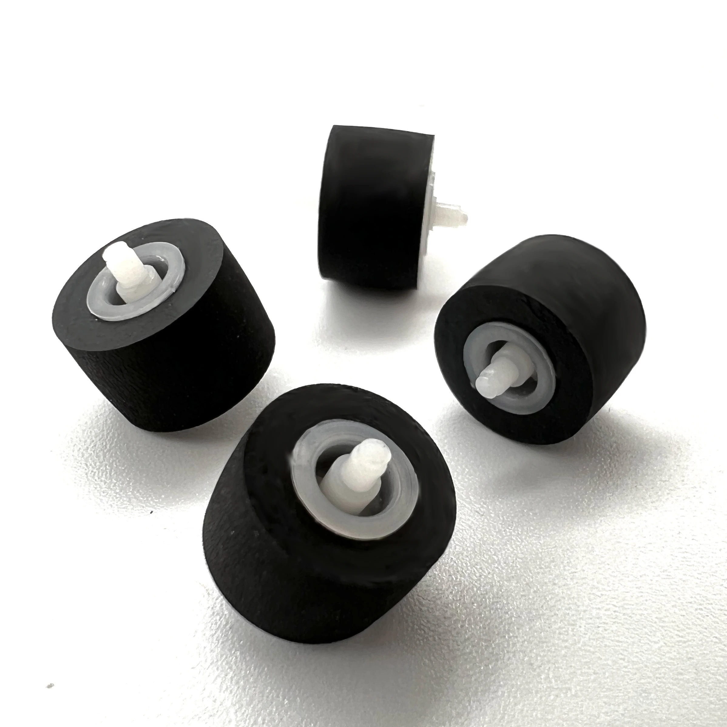 9.5x6x10.5x1.5mm Rubber Pinch Roller Wheel With Shaft For Tape Recorder Pressure Cassette Deck Movement Audio Accessories