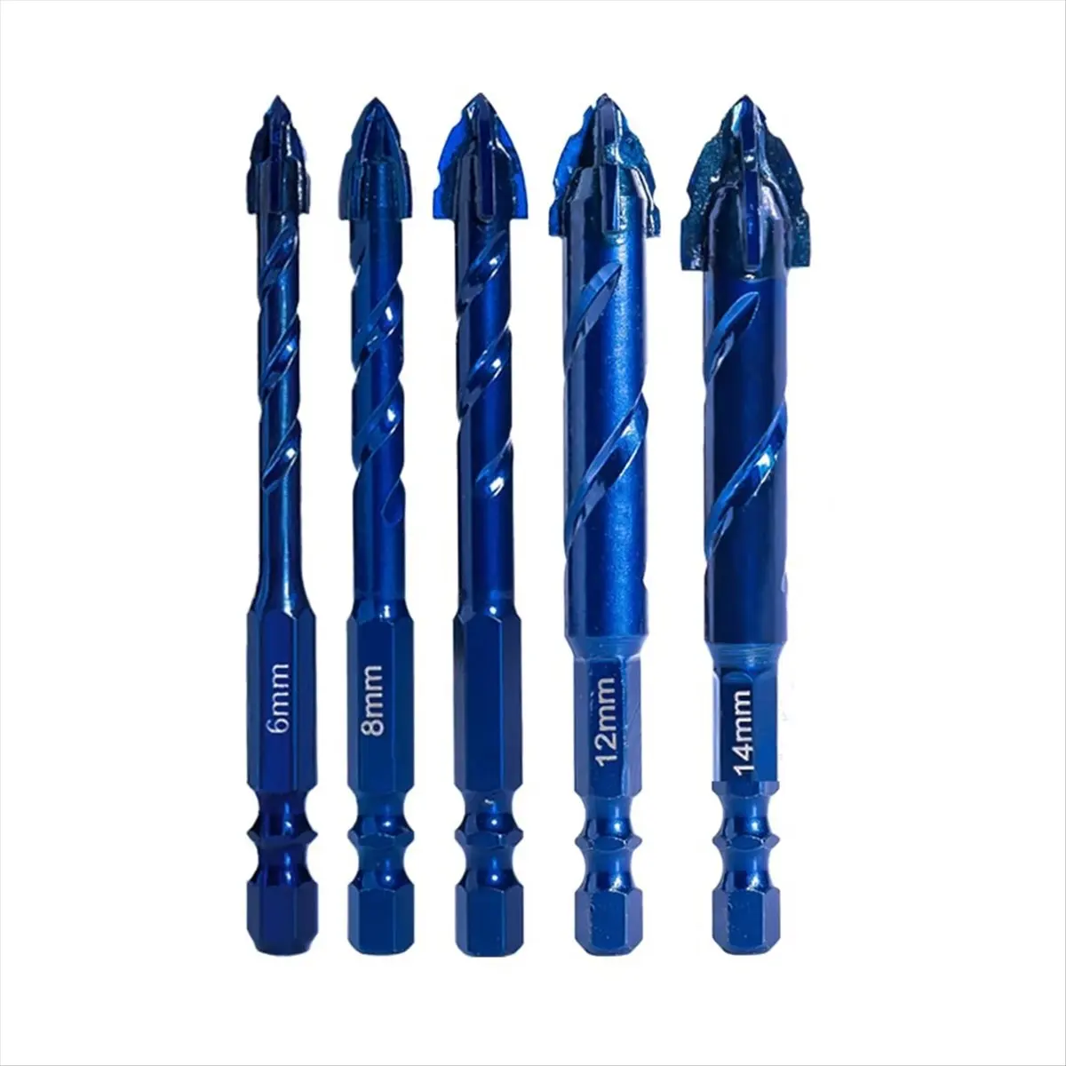 AA77 NEW  High Hardness Eccentric Drill Drilling 6/8/10/12/14mm Glass Tile Ceramic Punching Rock Slab Drill Bit Cutting