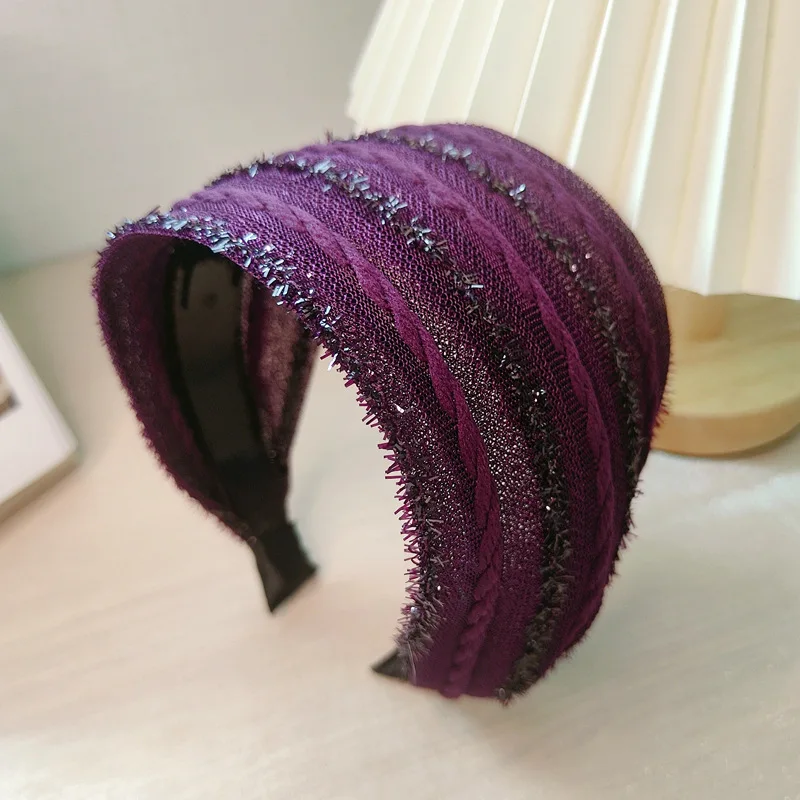 Wide Chiffon Fabric Hairband Women Hair Band Hair accessories For Lady