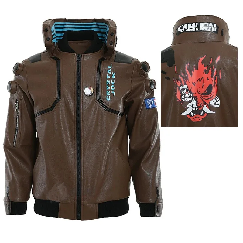 Unisex Men Coplay Costume Leather Jacket halloween costumes