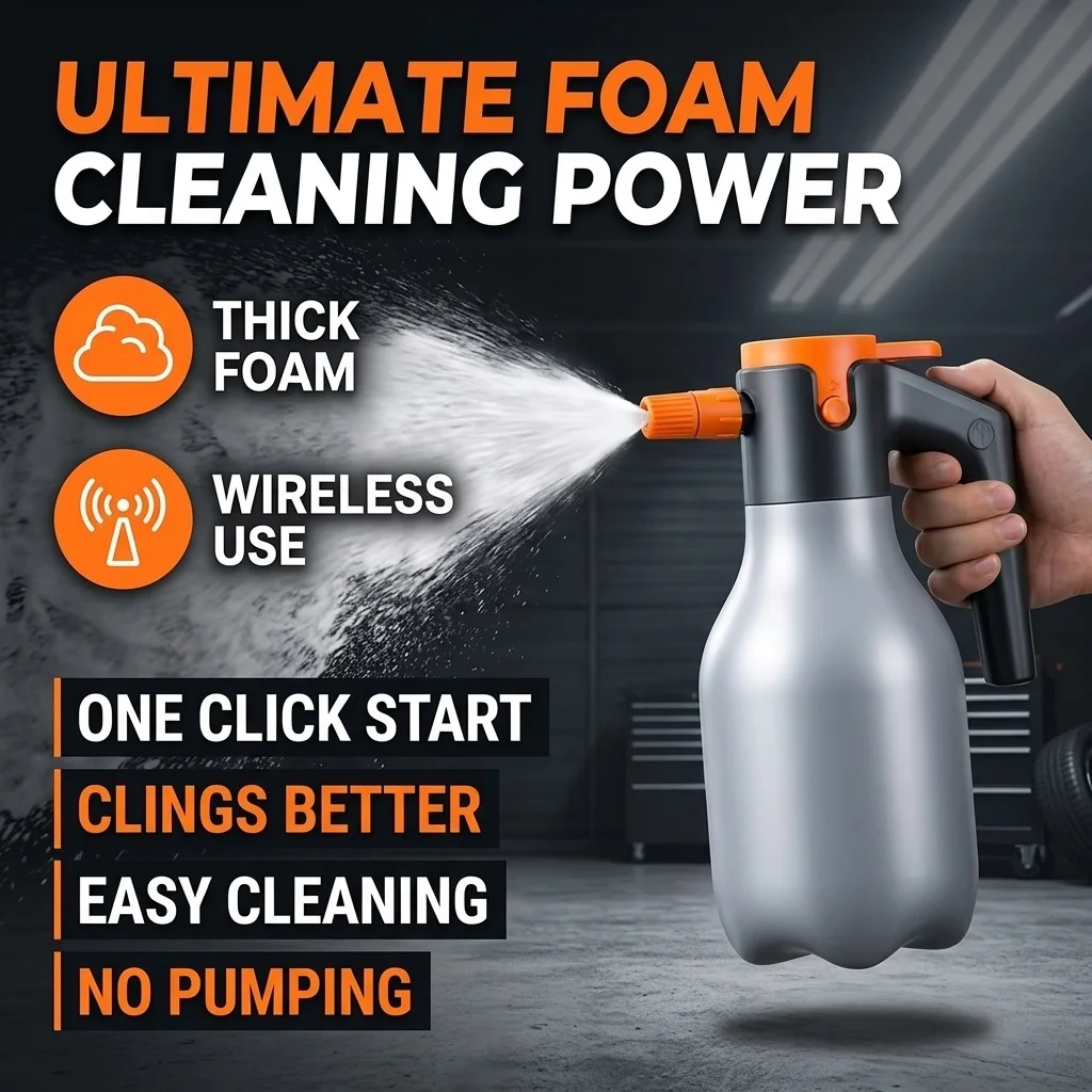 2L Electric Watering Can Adjustable Nozzle Non-Slip Handle Gardening Sprayer Rechargeable Household Handle Watering Kettle