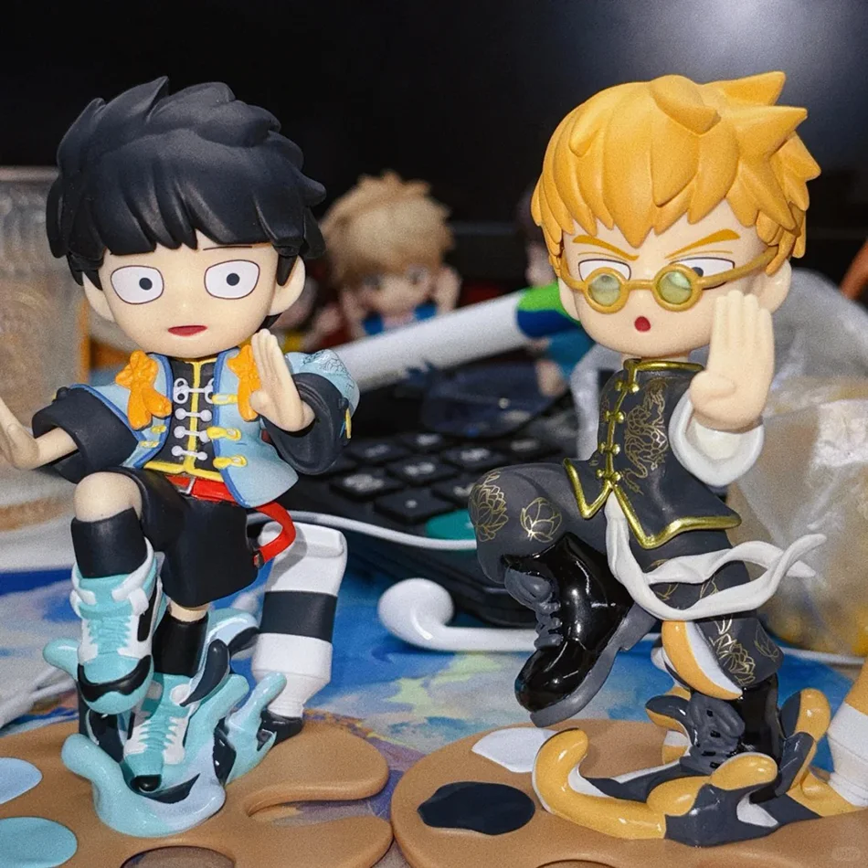 Em estoque original mob psico 100 figuras de anime gk reigen arataka q edição kawaii modelo boneca ornamentos de mesa brinquedo colecionável