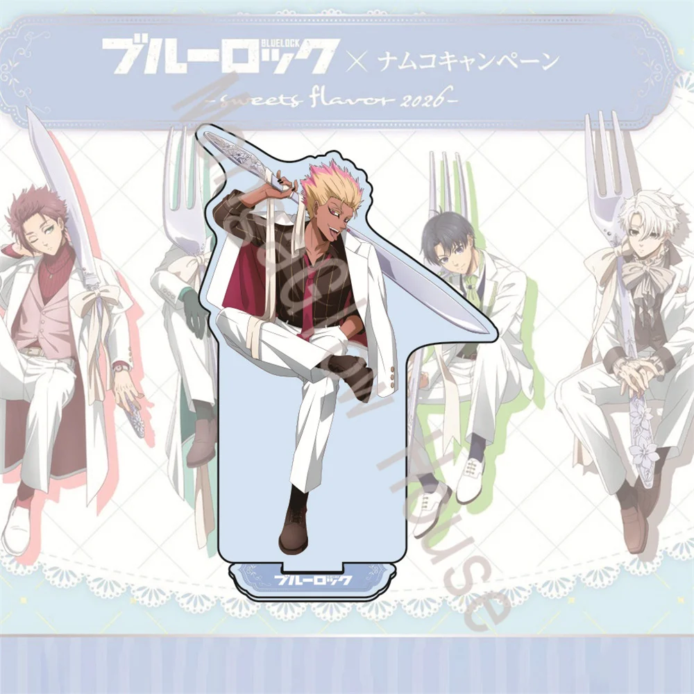 New Anime BLUE LOCK Acrylic Keychain Raichi Jingo Isagi Yoichi Model Figure Cosplay Birthday Christmas Desk Decor Plate Gift