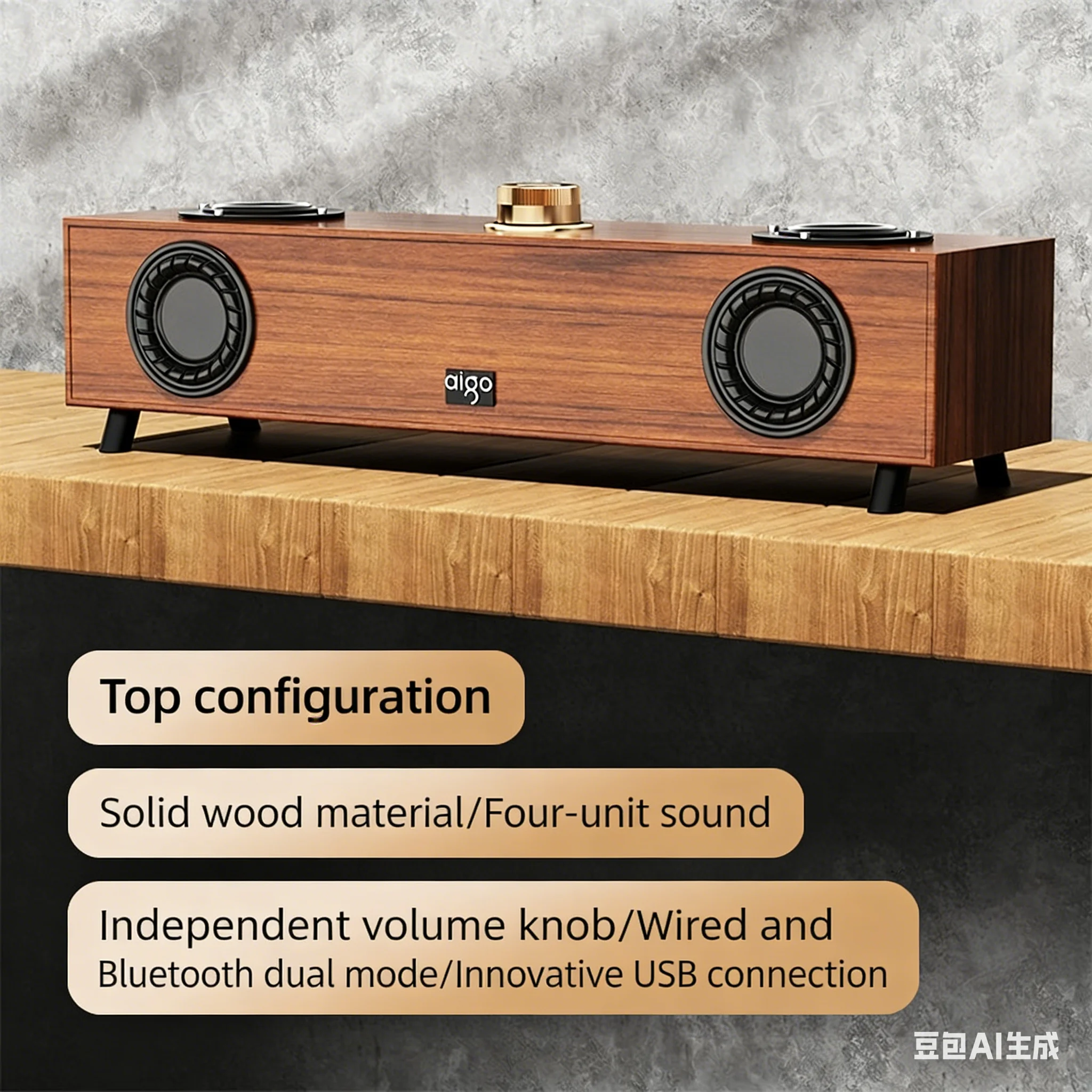 

Деревянные Bluetooth-колонки HiFi Sound, USB-кабель для подключения (питание + аудио), портативный настольный динамик для телефона/ПК/планшета