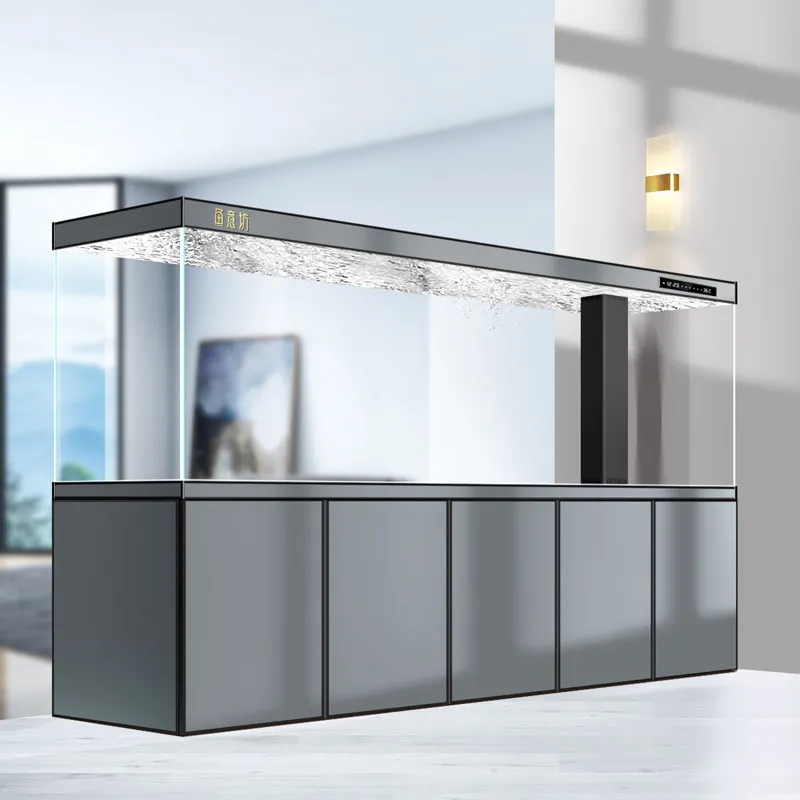 Sophisticated Contemporary Exquisite Aquariu Crystal Reception Desks Smart Integrated Cylinder Ffice Furniture Военное ДелоLJ40
