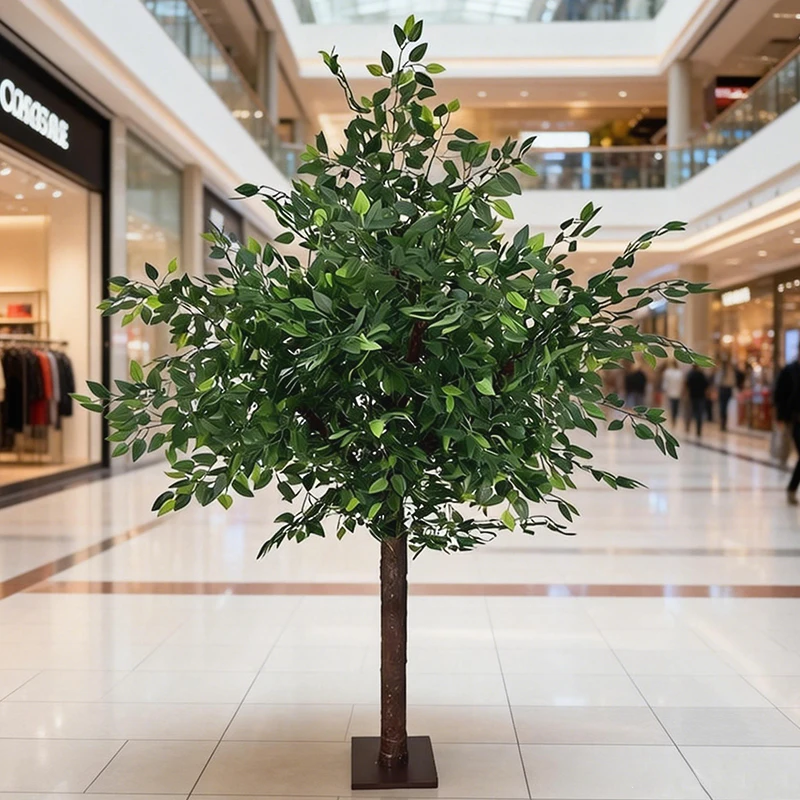 

Artificial banyan trees, wishing trees, large indoor floor-standing living room decorative plants, artificial green plants