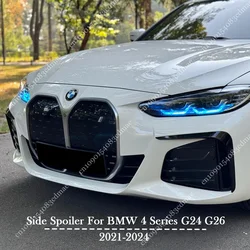 앞 범퍼 측면 에어 벤트 스포일러 스플리터, BMW 4 시리즈 G24 G26 2021-20224 4 문짝 그란 쿠페 카나드 바디 키트 액세서리